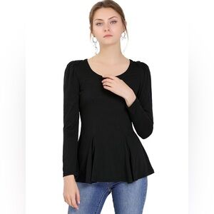 Carmen Elegant Black Women's Top